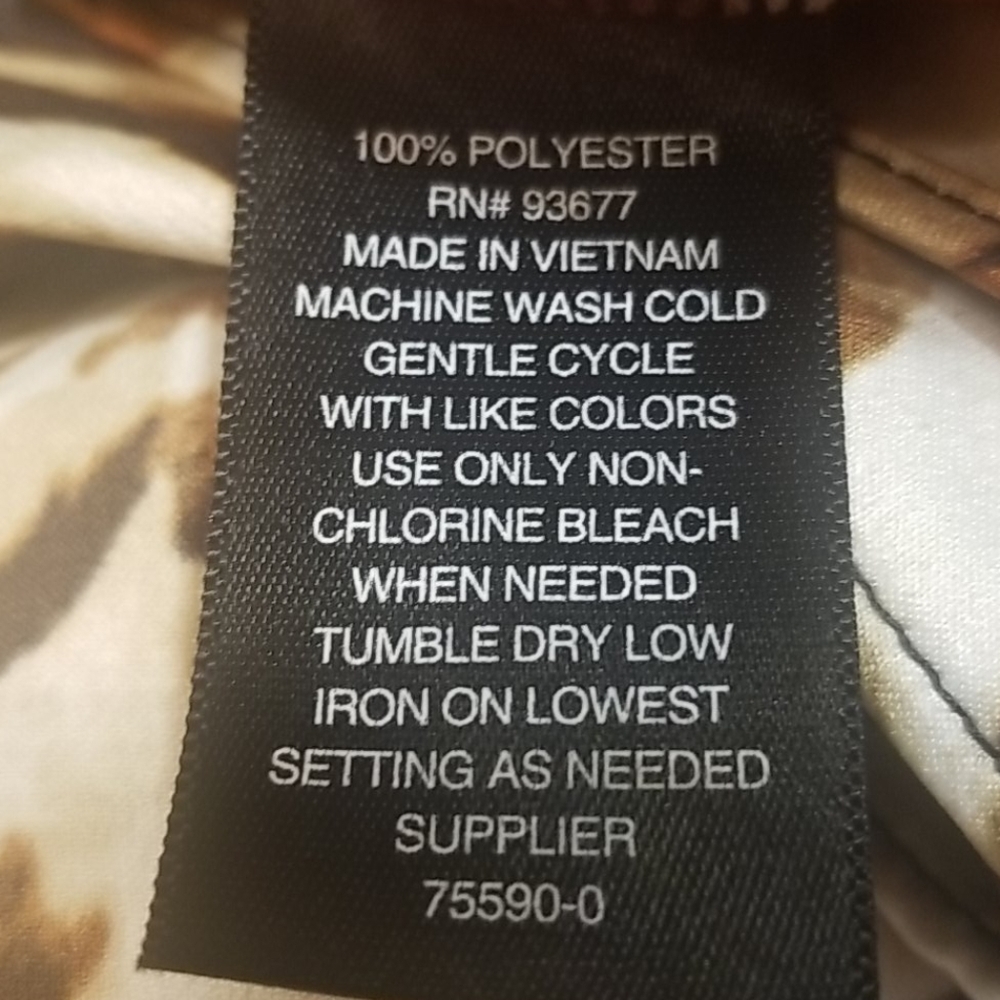 NWT Worthington Leopard Print Tie Front Blouse Medium Animal Print Top - Picture 8 of 8